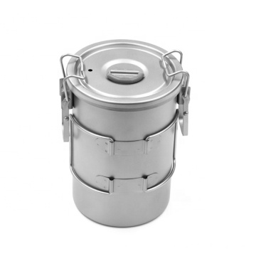 Pot de cuisson en titane de 900 ml pour camping ustenaires de cuisine en plein air